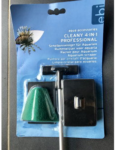 Racloir, éponge pour vitre aquarium 4 en 1