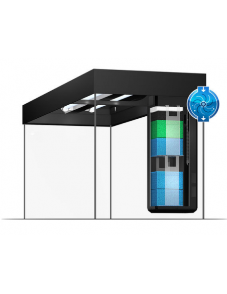 Aquarium RIO 125 LED (2x14w) NOIR  JUWEL