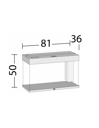 Aquarium RIO 125 LED (2x14w) BLANC  JUWEL