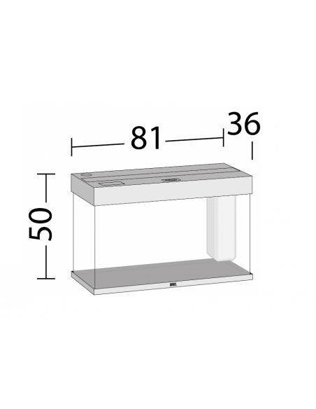 Aquarium RIO 125 LED (2x14w) BLANC  JUWEL