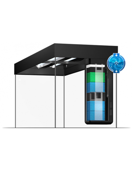 Aquarium RIO 180 LED (2x23w) NOIR  JUWEL
