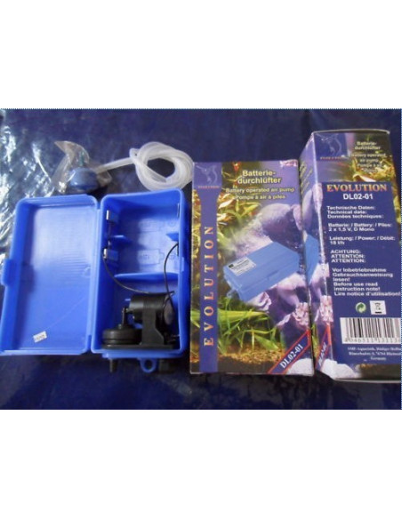 Pompe a air a piles DL 02-01 - Pompe Aquarium