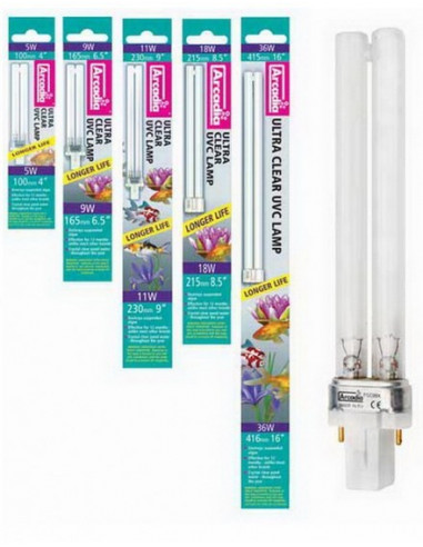 ARCADIA 11w COMPACT UVC LAMP - Eclairage Aquarium