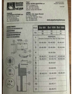 Cartouche AQUARIUM SYSTEMS DJ 150 2